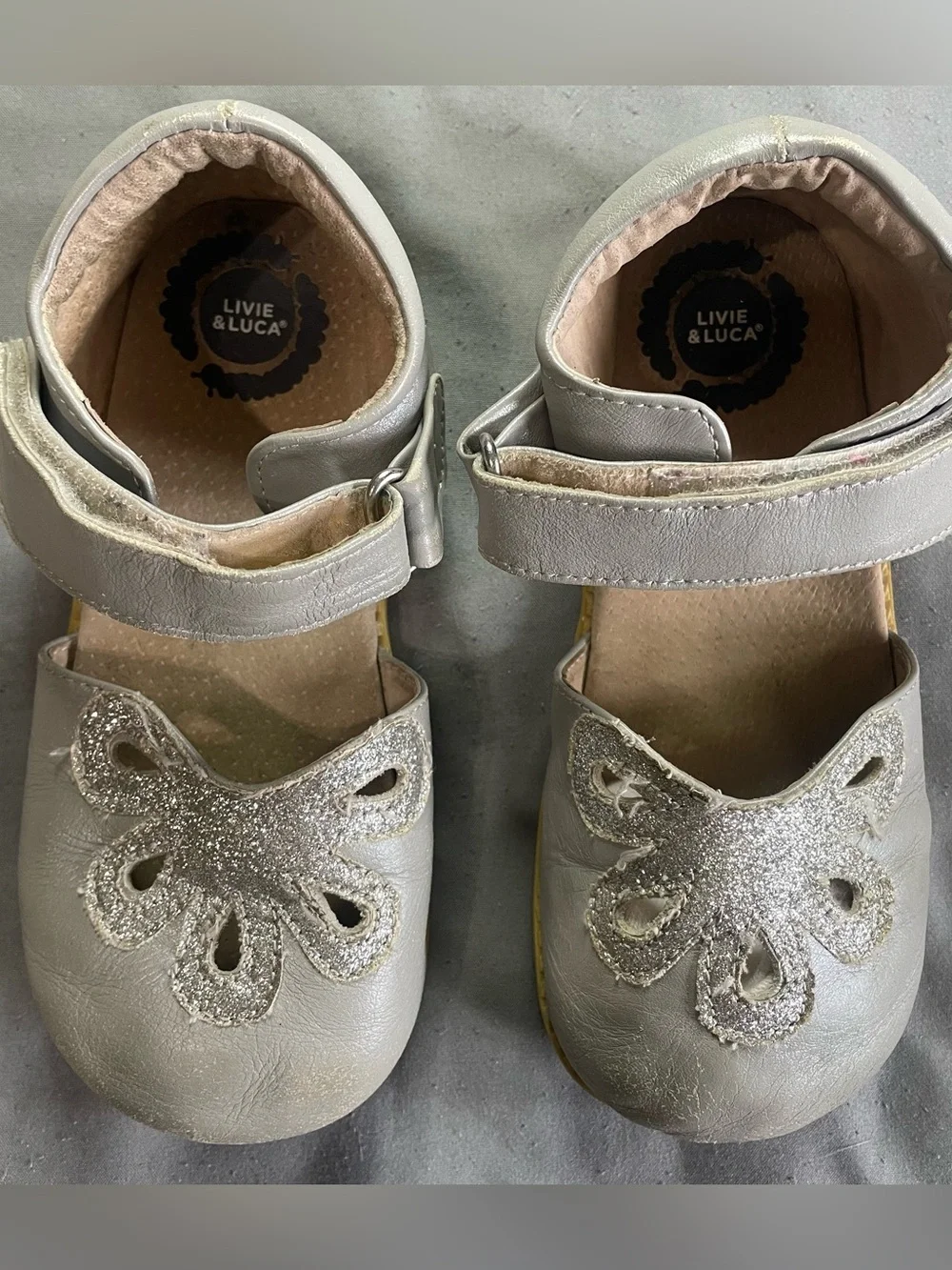 Livie & Luca Mary Jane Sandals Size 13 Silver